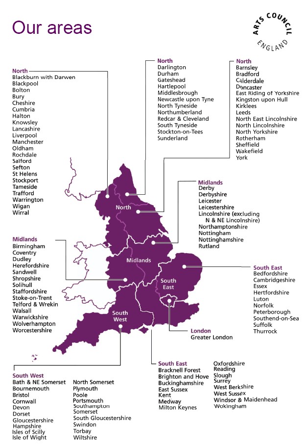 Young Poet Laureate Map of Regions